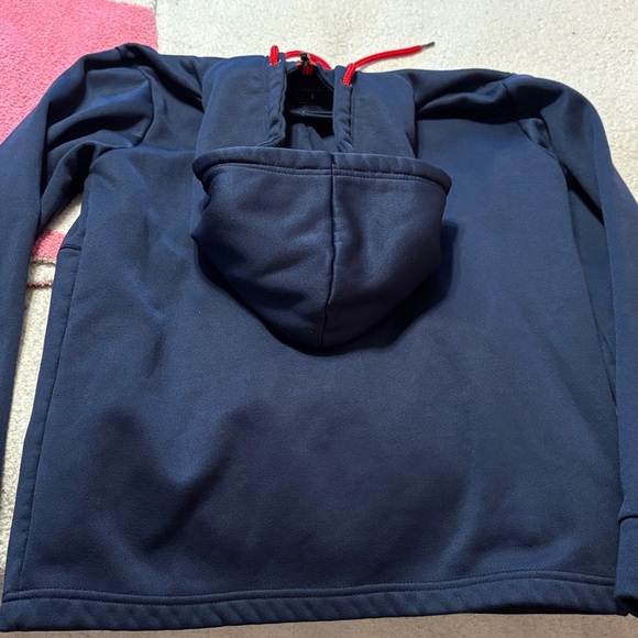 Navy Hoodie with Red Accents - Picture 4 of 4